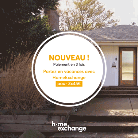 visuel publicitaire HomeExchangee
