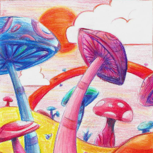 dessins de champignons