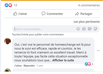 exemple de commentaire facebook