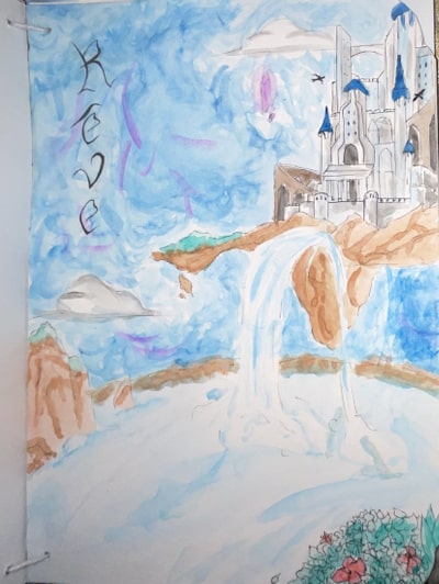 peinture du mot rêve
