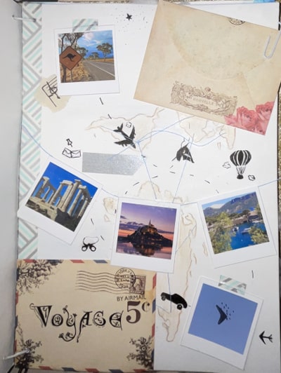 dessin du mot voyage
